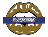 Baltimore Ravens Lips Logo decal sticker