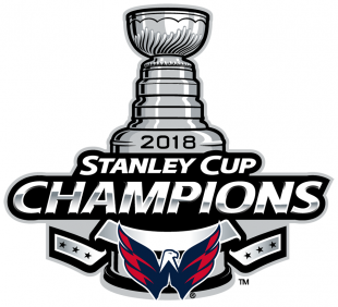 Washington Capitals 2017 18 Champion Logo Sticker Heat Transfer