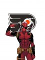 Philadelphia Flyers Deadpool Logo Sticker Heat Transfer