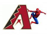 Arizona Diamondbacks Spider Man Logo Sticker Heat Transfer