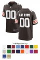 Cleveland Browns Custom Letter and Number Kits For Brown Jersey 01 Material Twill