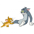 Tom and Jerry Logo 04 Sticker Heat Transfer