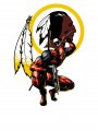 Washington Redskins Deadpool Logo decal sticker