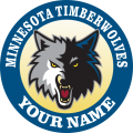 Minnesota Timberwoves Customized Logo Sticker Heat Transfer