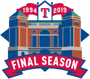 Texas Rangers 2019 Stadium Logo decal sticker