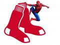 Boston Red Sox Spider Man Logo Sticker Heat Transfer