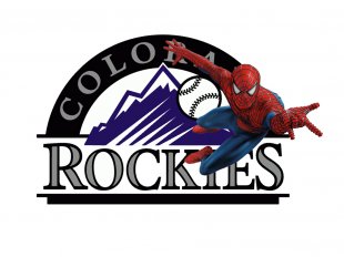 Colorado Rockies Spider Man Logo Sticker Heat Transfer