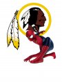 Washington Redskins Spider Man Logo decal sticker