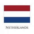 Netherlands flag logo Sticker Heat Transfer