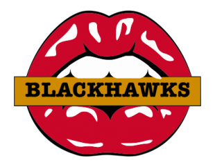 Chicago Blackhawks Lips Logo Sticker Heat Transfer