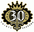 New Orleans Saints 1996 Anniversary Logo decal sticker
