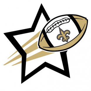 New Orleans Saints Football Goal Star logo decal sticker