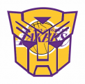 Autobots Los Angeles Lakers logo decal sticker