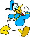 Donald Duck Logo 28 Sticker Heat Transfer