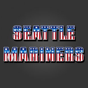 Seattle Mariners American Captain Logo Sticker Heat Transfer