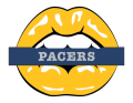 Indiana Pacers Lips Logo Sticker Heat Transfer