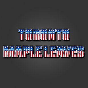 Toronto Maple Leaves American Captain Logo Sticker Heat Transfer