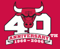 Chicago Bulls 2006 Anniversary Logo Sticker Heat Transfer