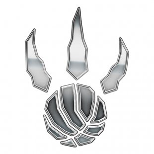 Toronto Raptors Silver Logo Sticker Heat Transfer