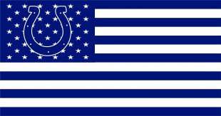 Indianapolis Colts Flag001 logo decal sticker