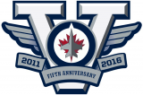 Winnipeg Jets 2015 16 Anniversary Logo decal sticker