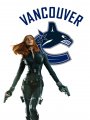 Vancouver Canucks Black Widow Logo decal sticker