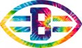 Cleveland Browns rainbow spiral tie-dye logo decal sticker