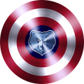 Captain American Shield With Memphis Grizzlies Logo Sticker Heat Transfer