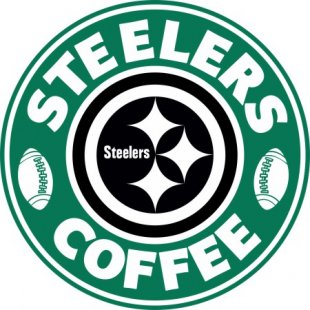 Pittsburgh Steelers starbucks coffee logo Sticker Heat Transfer