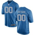 Detroit Lions Custom Letter and Number Kits For Blue Jersey 01 Material Vinyl