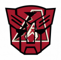 Autobots Arizona Diamondbacks logo decal sticker