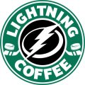 Tampa Bay Lightning Starbucks Coffee Logo Sticker Heat Transfer