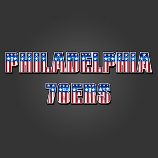 Philadelphia 76ers American Captain Logo decal sticker