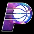 Galaxy Indiana Pacers Logo Sticker Heat Transfer