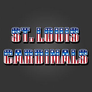 St. Louis Cardinals American Captain Logo Sticker Heat Transfer
