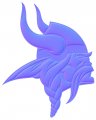 Minnesota Vikings Colorful Embossed Logo decal sticker