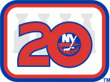 New York Islanders 1991 92 Anniversary Logo decal sticker
