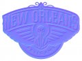 New Orleans Pelicans Colorful Embossed Logo decal sticker