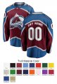 Colorado Avalanche Custom Letter and Number Kits for Home Jersey Material Twill