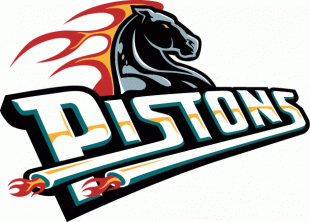 Detroit Pistons 1996-2000 Wordmark Logo 2 decal sticker
