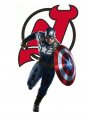 New Jersey Devils Captain America Logo decal sticker