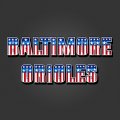 Baltimore Orioles American Captain Logo Sticker Heat Transfer