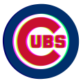 Phantom Chicago Cubs logo decal sticker
