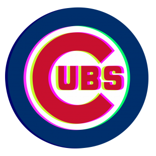 Phantom Chicago Cubs logo decal sticker