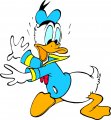 Donald Duck Logo 56 Sticker Heat Transfer