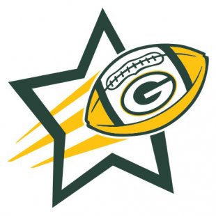 Green Bay Packers Football Goal Star logo decal sticker