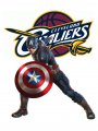 Cleveland Cavaliers Captain America Logo Sticker Heat Transfer