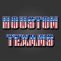 Houston Texans American Captain Logo Sticker Heat Transfer