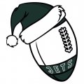New York Jets Football Christmas hat logo decal sticker