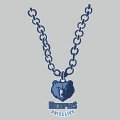 Memphis Grizzlies Necklace logo Sticker Heat Transfer